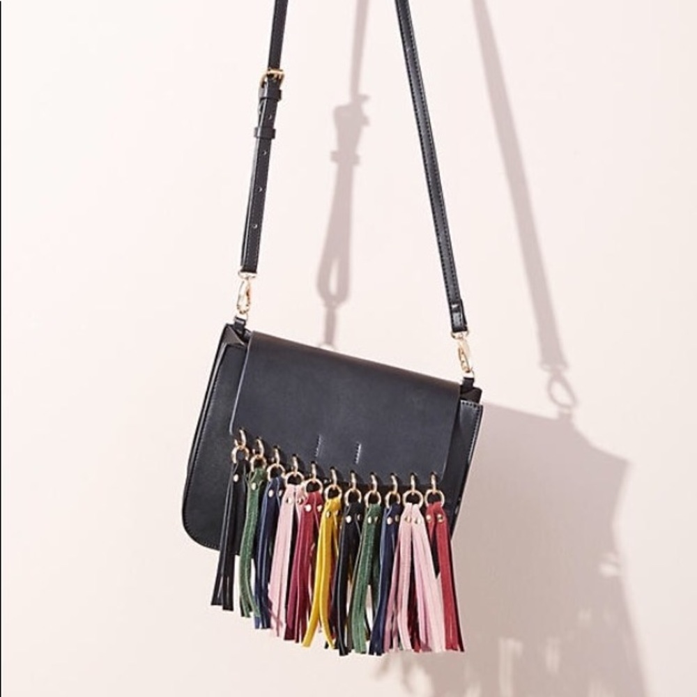 NWT Anthropologie Alba Fringed Crossbody - Picture 1 of 4